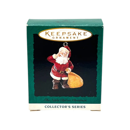 1995 Santa with Gifts Hallmark Ornament (The Night Before Christmas) QXM4807 Image2