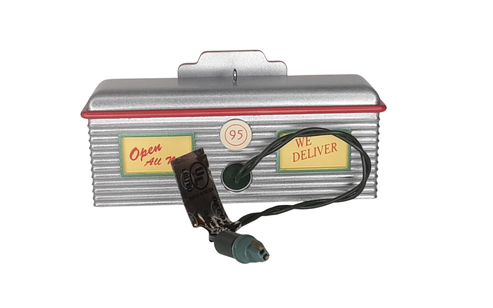 1995 Santa's Diner Hallmark Ornament (Magic Lighted Building) QLX7337