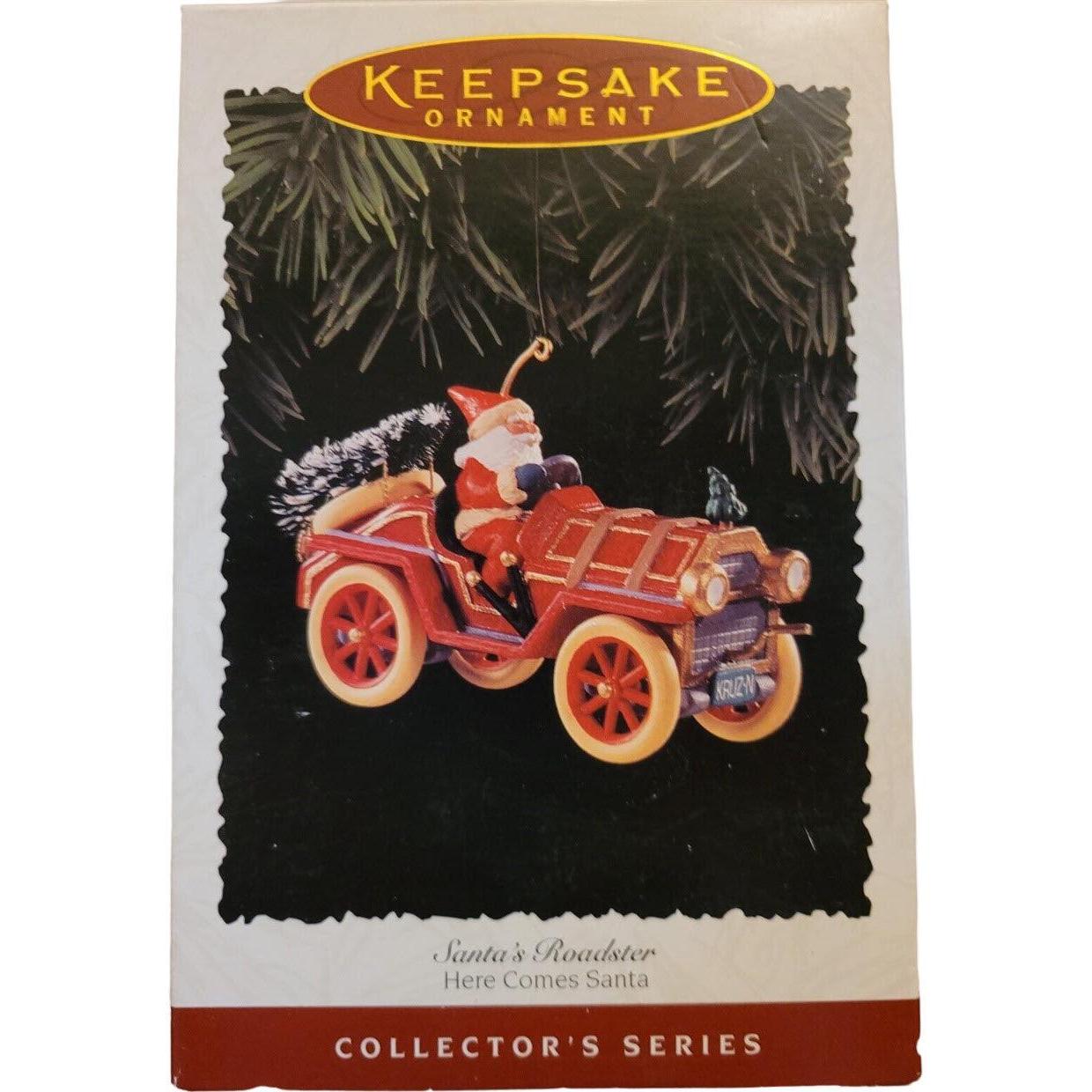 1995 Santa's Roadster Hallmark Ornament (Here Comes Santa) QX5179