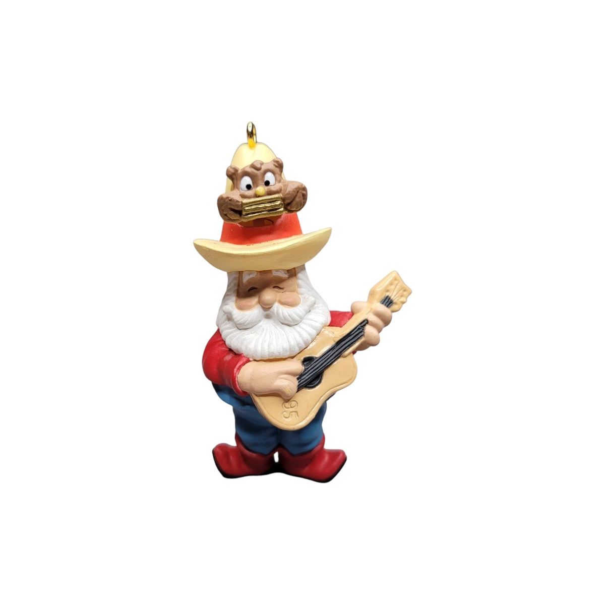 1995 Santa's Serenade Hallmark Ornament (Guitar) QX6017 Image1