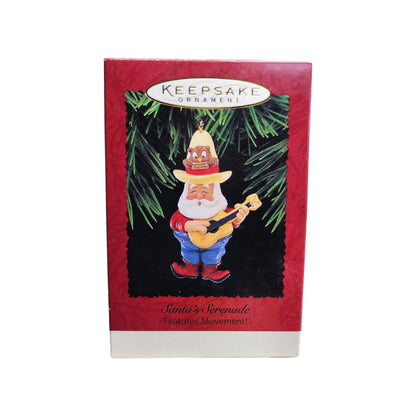1995 Santa's Serenade Hallmark Ornament (Guitar) QX6017 Image2