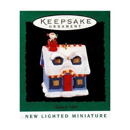 1995 Santa's Visit Hallmark Ornament (Santa Claus) QXM4047