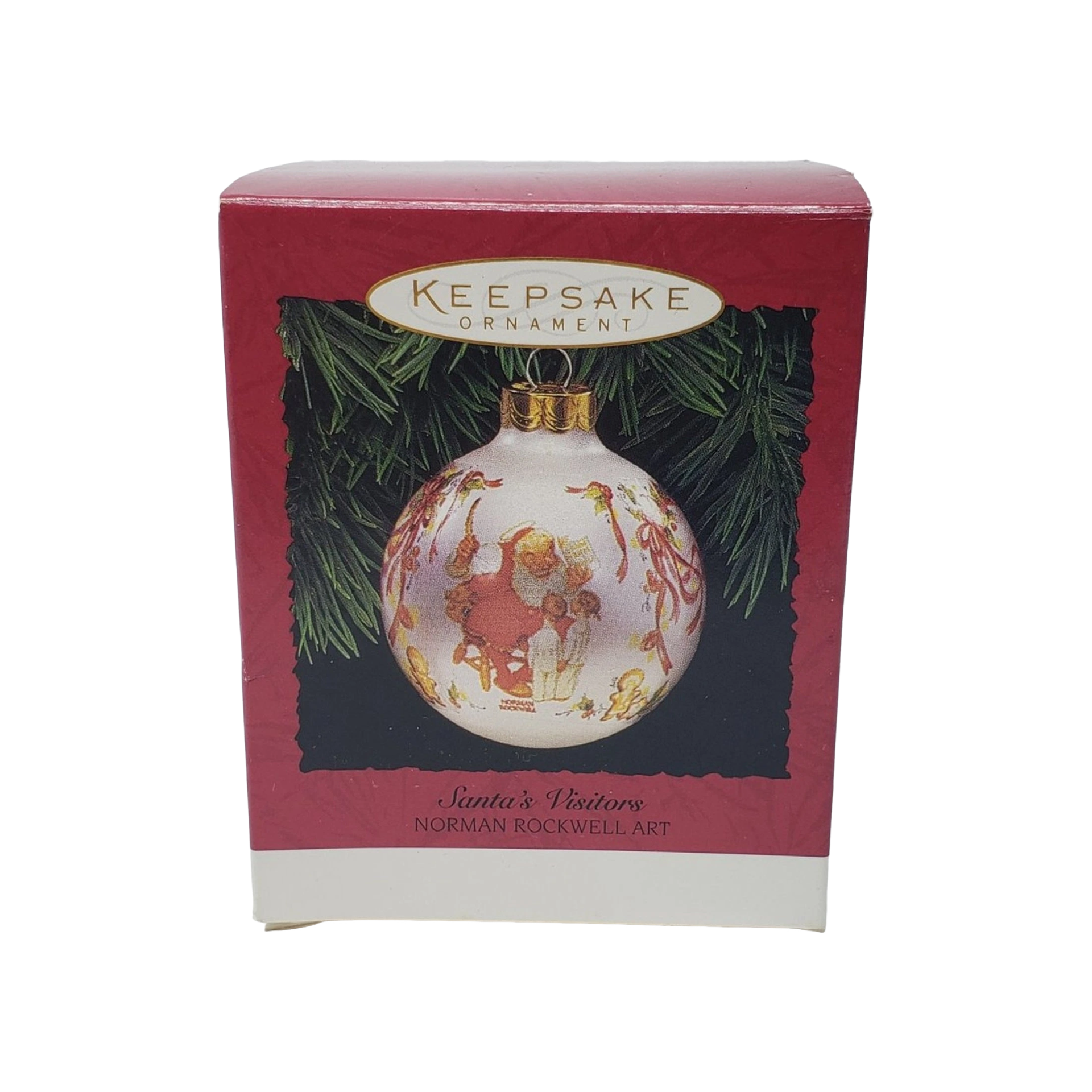 1995 Santa's Visitors Hallmark Ornament (Norman Rockwell Art) QX2407 Image2