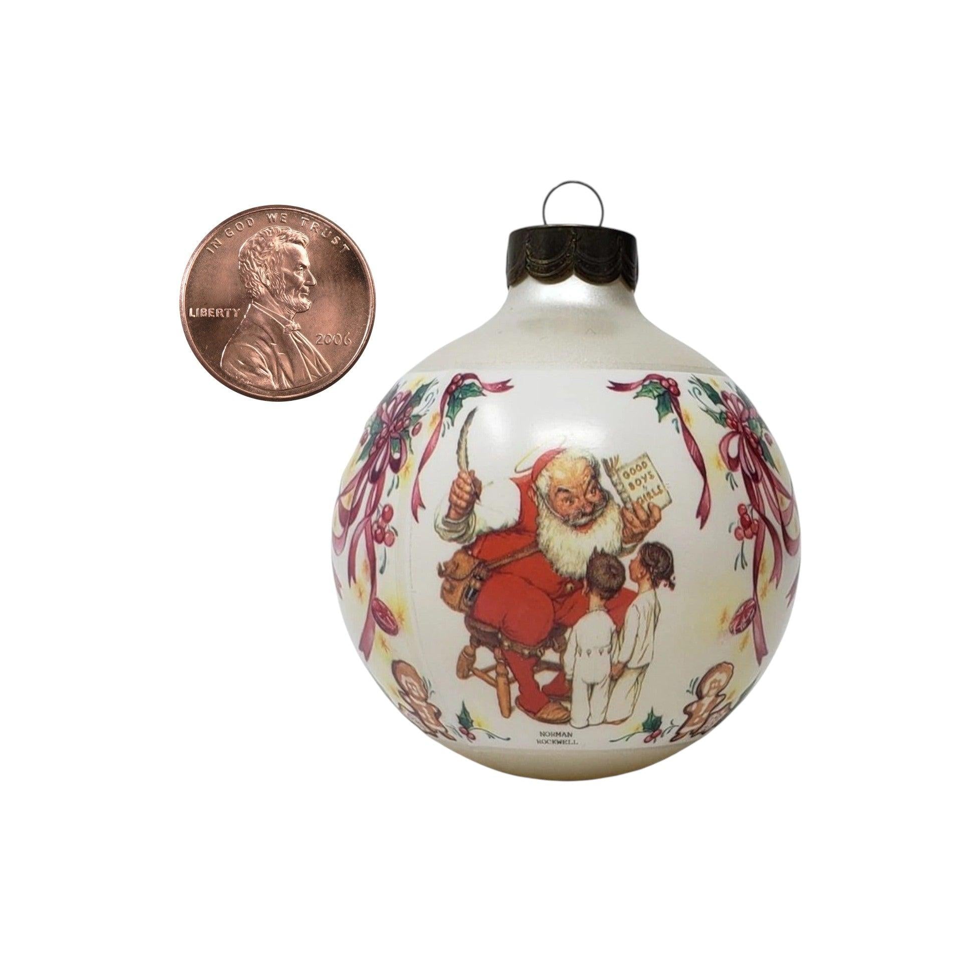 1995 Santa's Visitors Hallmark Ornament (Norman Rockwell Art) QX2407 Image3