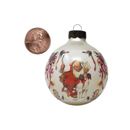 1995 Santa's Visitors Hallmark Ornament (Norman Rockwell Art) QX2407 Image3