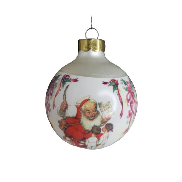 1995 Santa's Visitors Hallmark Ornament (Norman Rockwell Art) QX2407