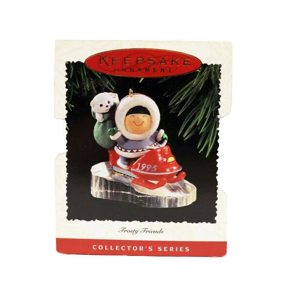 1995 Snow Mobile Hallmark Ornament (Frosty Friends) QX5169