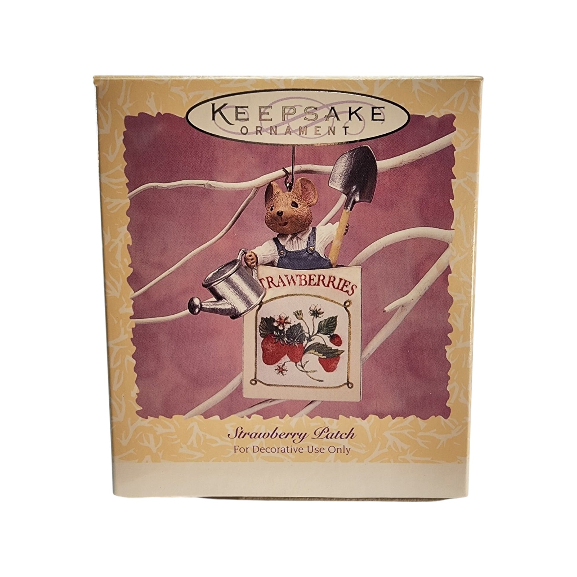 1995 Strawberry Patch Hallmark Ornament (Easter) QEO8171 Image2