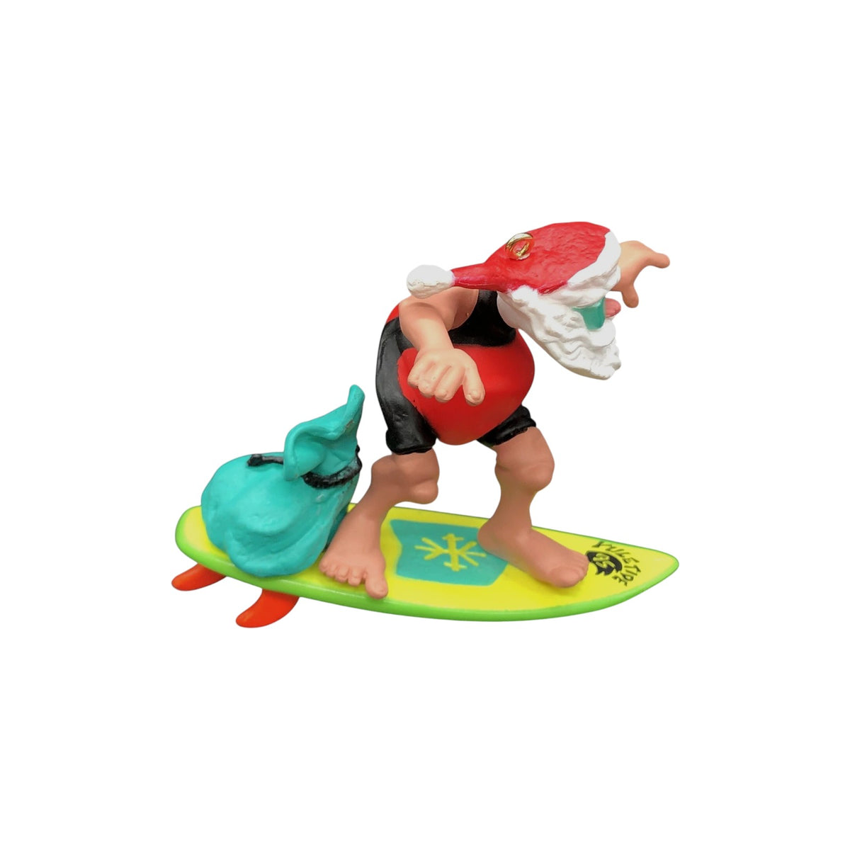 1995 Surfing' Santa Hallmark Ornament (Santa Claus) QX6019 Image1