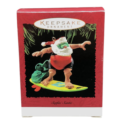 1995 Surfing' Santa Hallmark Ornament (Santa Claus) QX6019 Image2