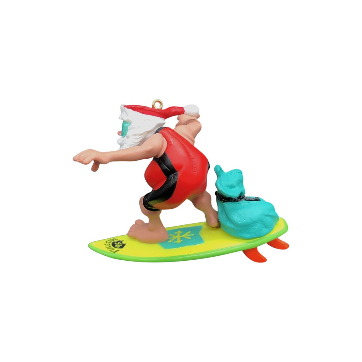 1995 Surfing' Santa Hallmark Ornament (Santa Claus) QX6019 Image4