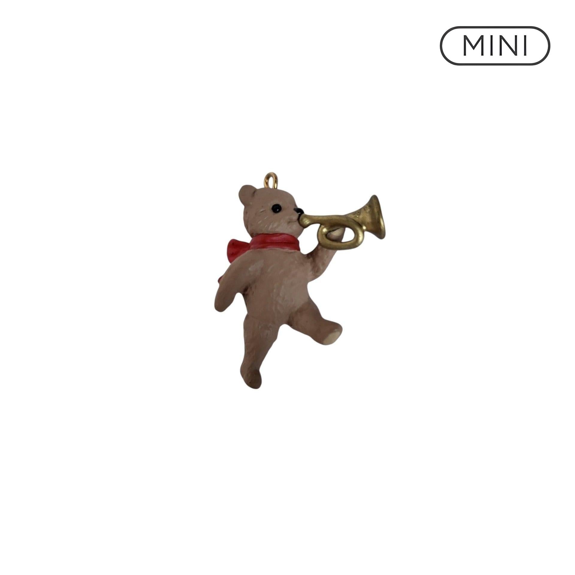 1995 Teddy with Trumpet Hallmark Ornament (March of the Teddy Bears) QXM4799 Image1