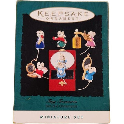 1995 Tiny Treasures Hallmark Ornament (Six Mice) QXM4009