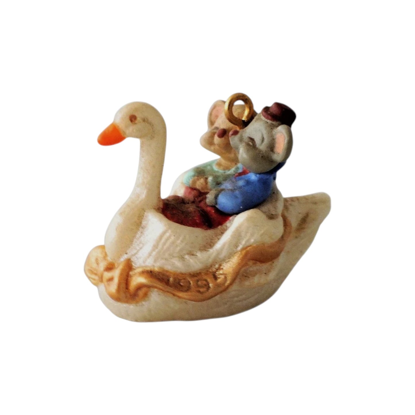 1995 Tunnel of Love Hallmark Ornament (Mouse) QXM4029 Image4