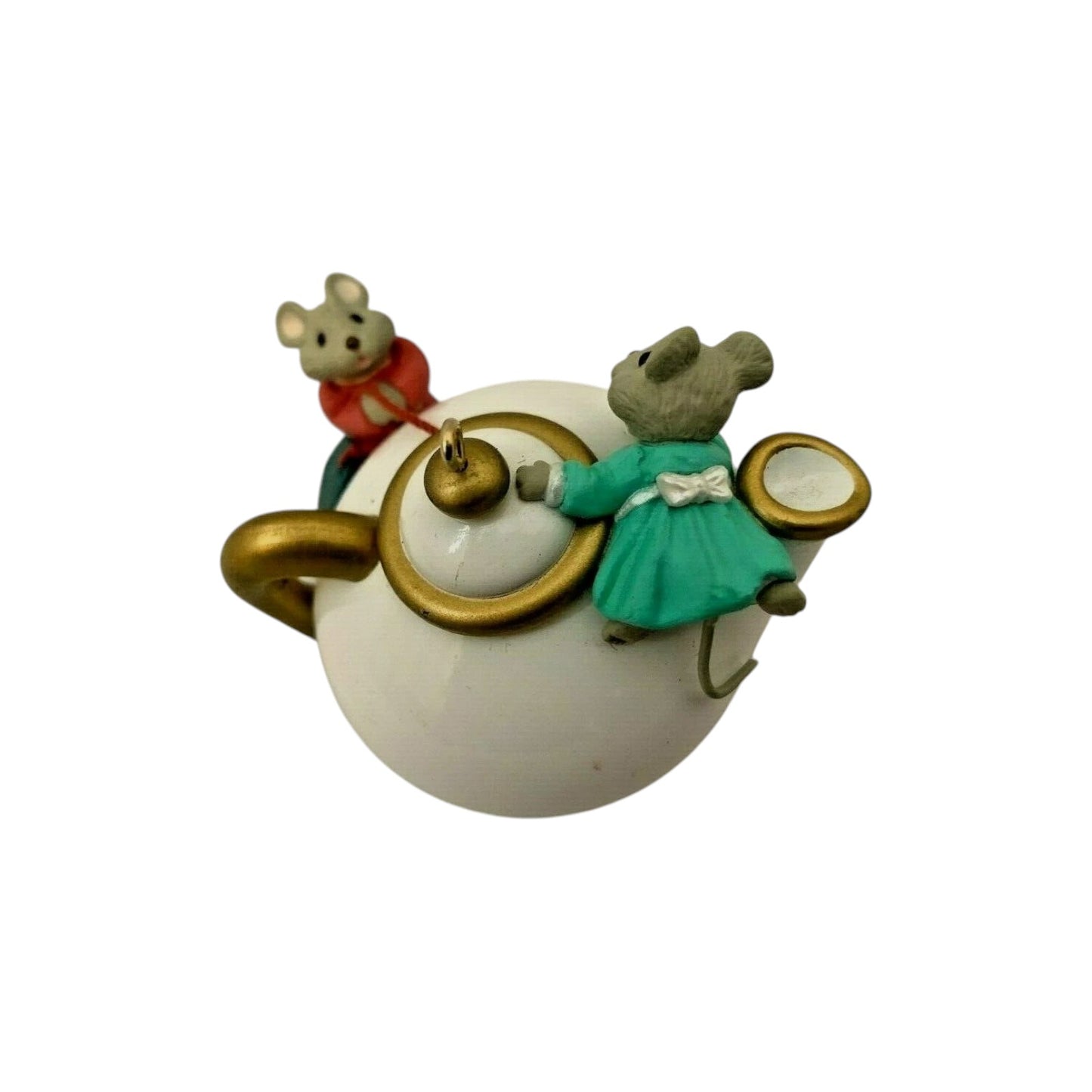 1995 Two for Tea Hallmark Ornament (Mouse) QX5829 Image4