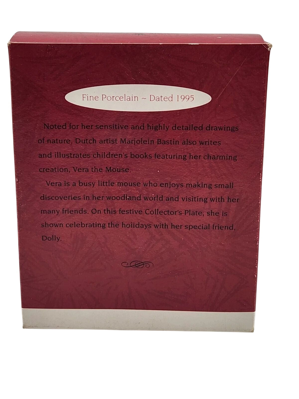 1995 Vera the Mouse Hallmark Ornament (Collector's Plate) QX5537