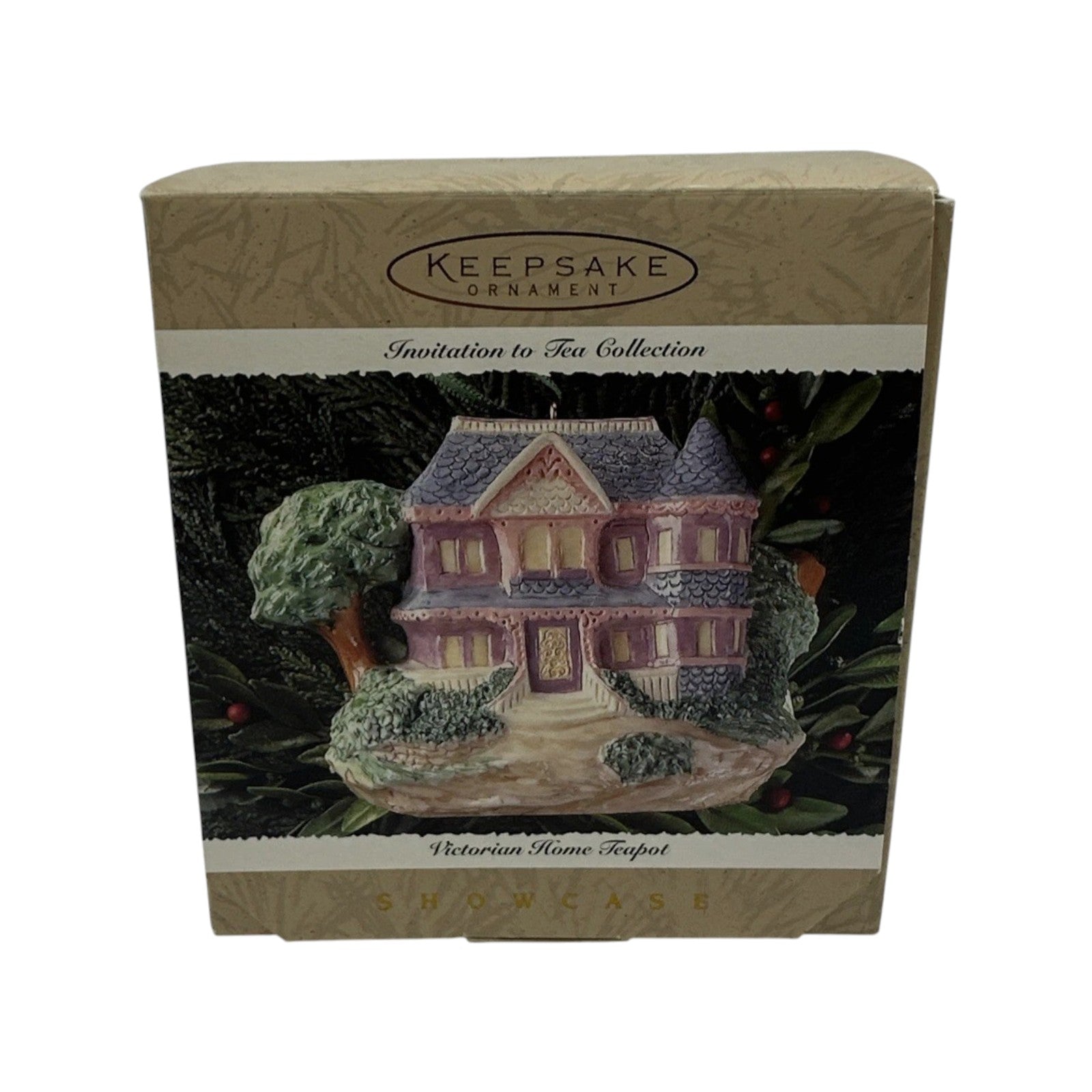 1995 Victorian HomeTeapot Hallmark Ornament (Invitation to Tea) QK1119 Image2
