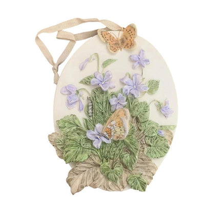 1995 Violets and Butterflies Hallmark Ornament (Nature's Sketchbook) QK1079 Image1