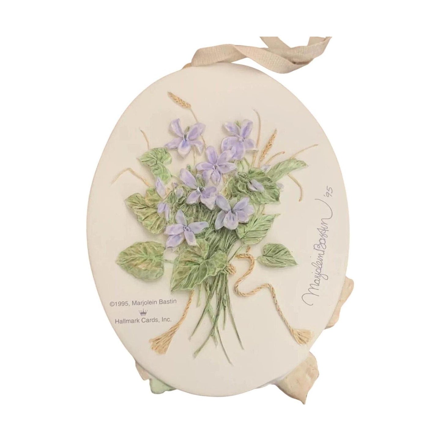 1995 Violets and Butterflies Hallmark Ornament (Nature's Sketchbook) QK1079 Image3