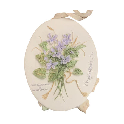 1995 Violets and Butterflies Hallmark Ornament (Nature's Sketchbook) QK1079 Image3