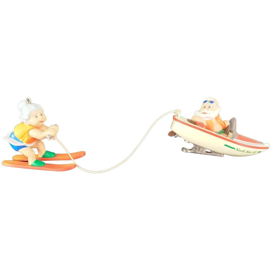 1995 Water Sports, Santa & Mrs. Claus Hallmark Ornament (Mrs. Claus) QX6039