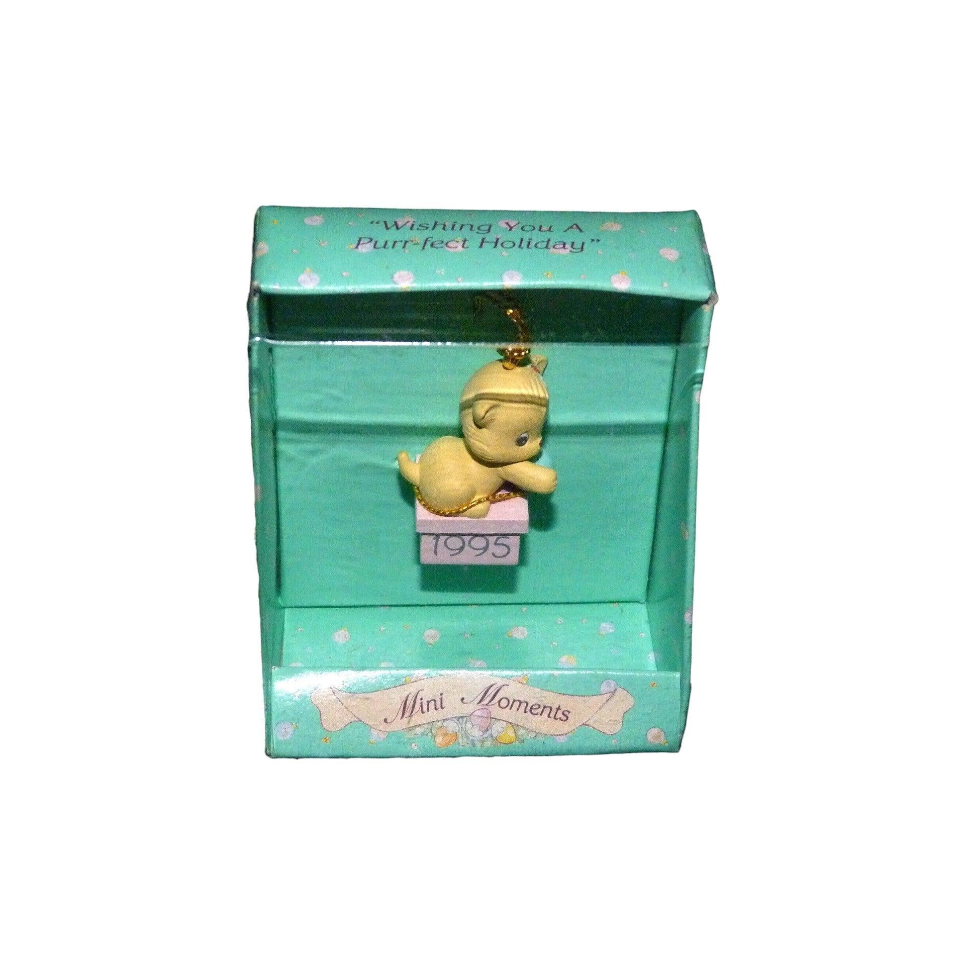 1995 Wishing You A Purr-fect Holiday Enesco Ornament (Kitten) 629871 Image2