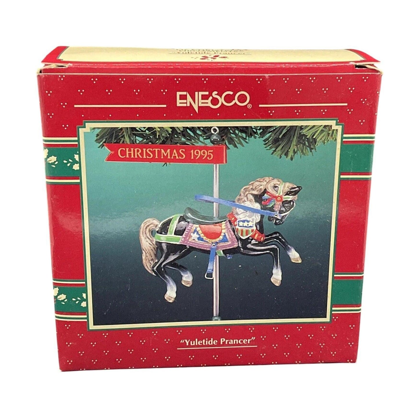 1995 Yuletide Prancer Enesco Ornament (Carousel Horse) 588660 Image2