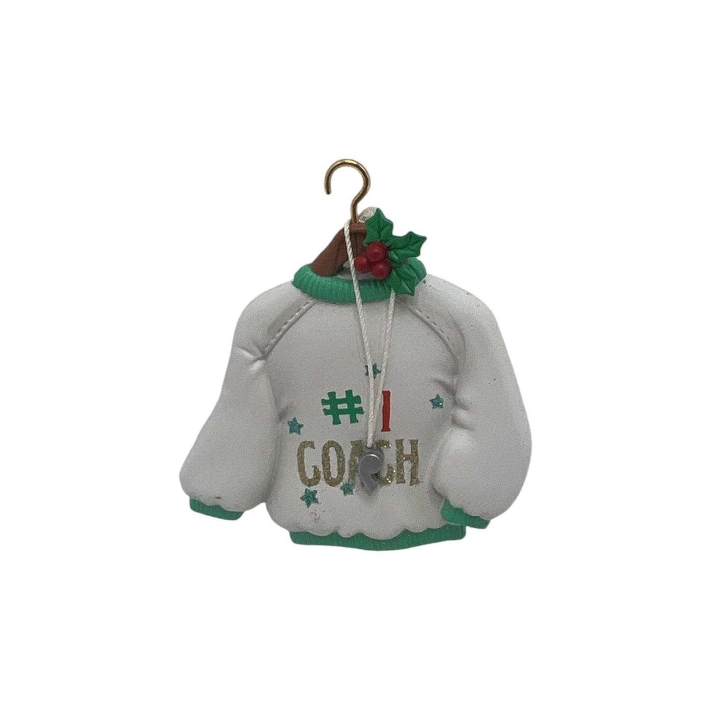 1996 #1 Coach Enesco Ornament (Holiday Sweater) 168440 Image1