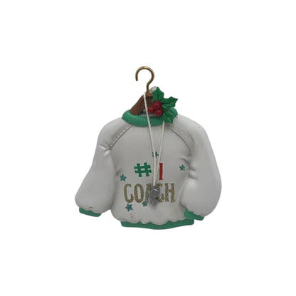 1996 #1 Coach Enesco Ornament (Holiday Sweater) 168440 Image1