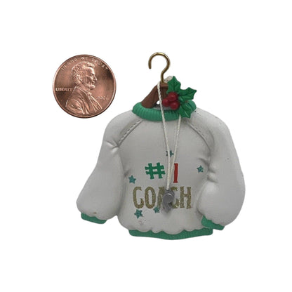 1996 #1 Coach Enesco Ornament (Holiday Sweater) 168440 Image3