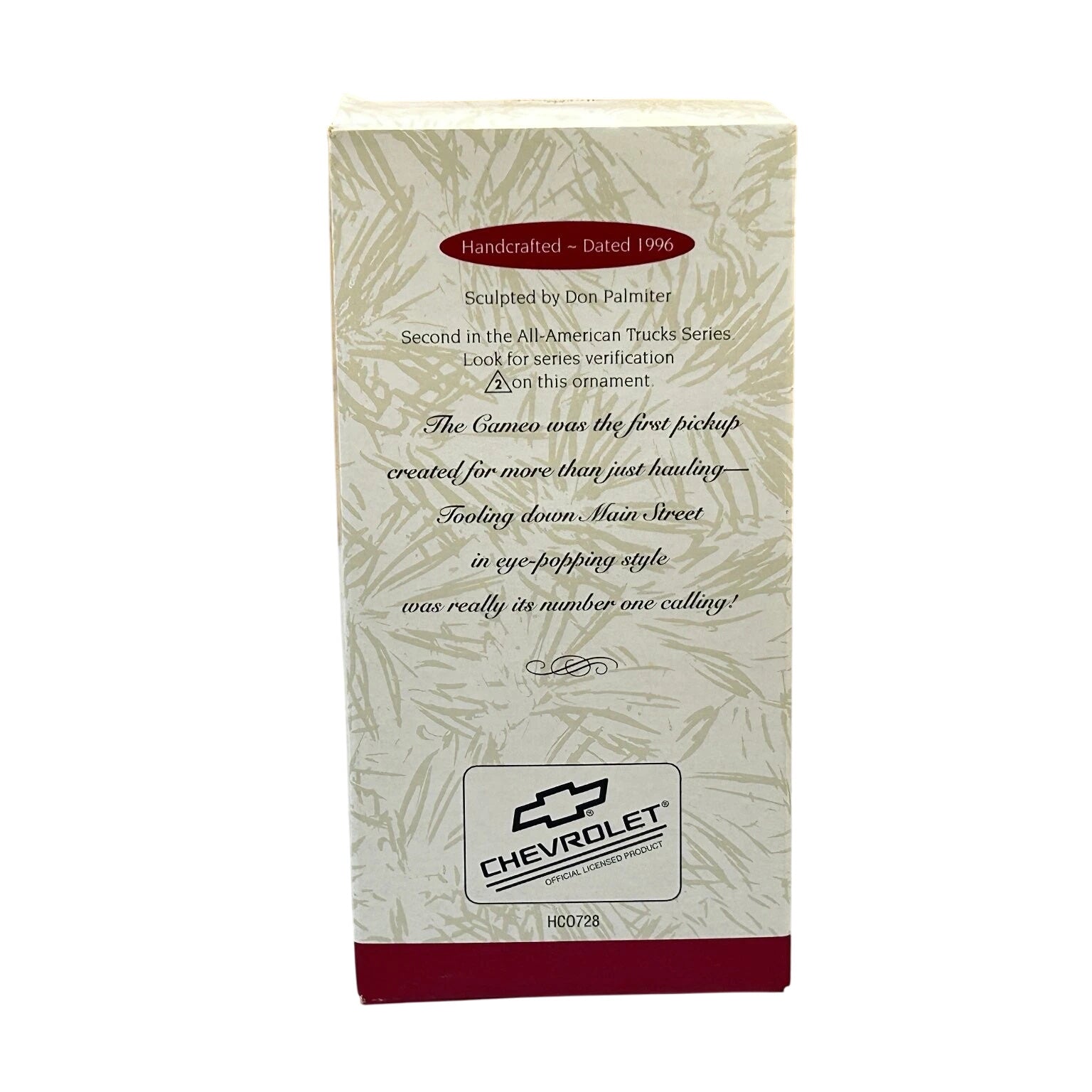 1996 1955 Chevrolet Cameo Hallmark Ornament (All-American Trucks) QX5241