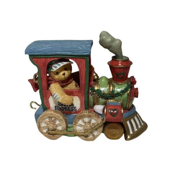 1996 "All Aboard The Santa Express" Enesco Ornament (Train Engine Figurine) 219061
