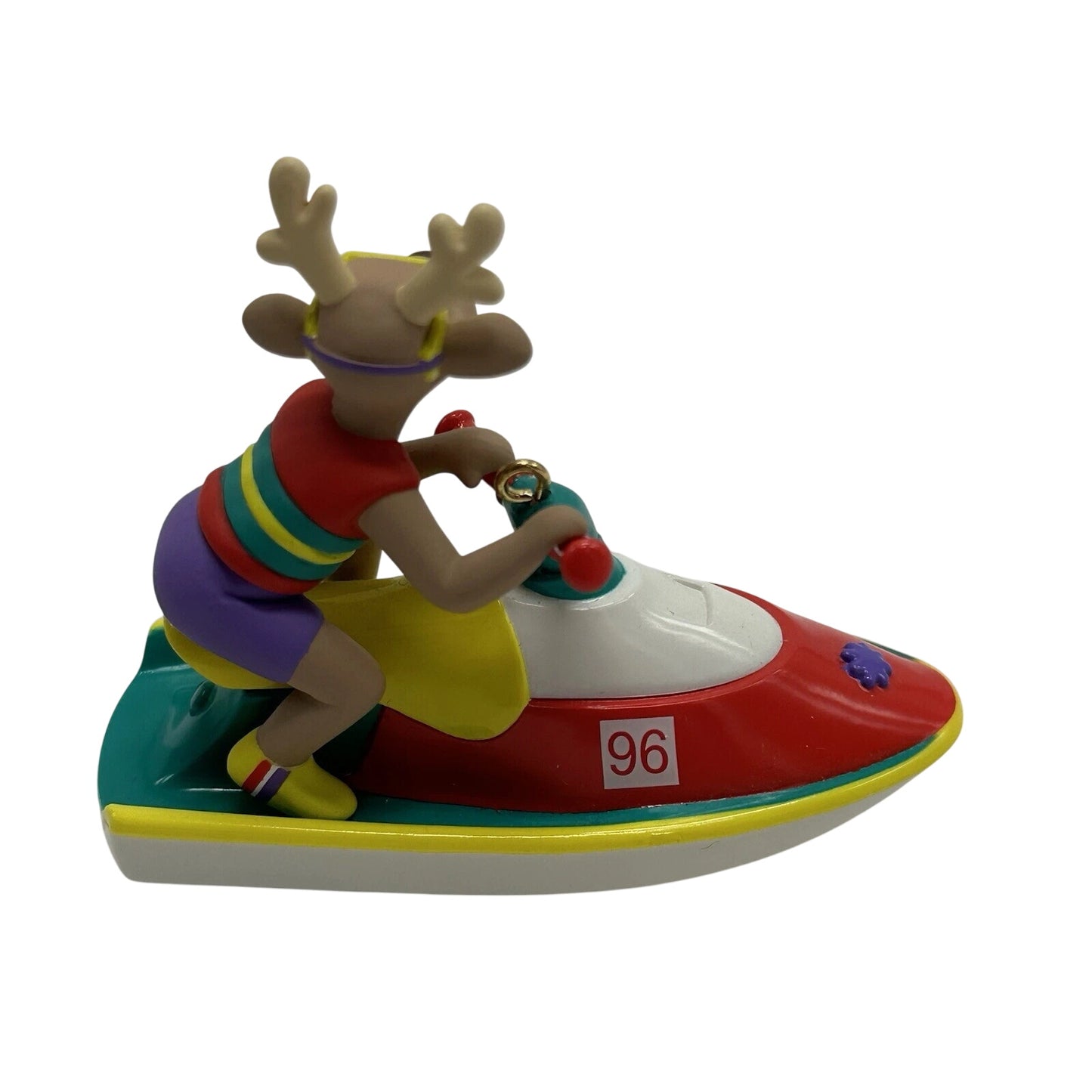 1996 Antlers Aweigh! Hallmark Ornament (Reindeer) QX5901