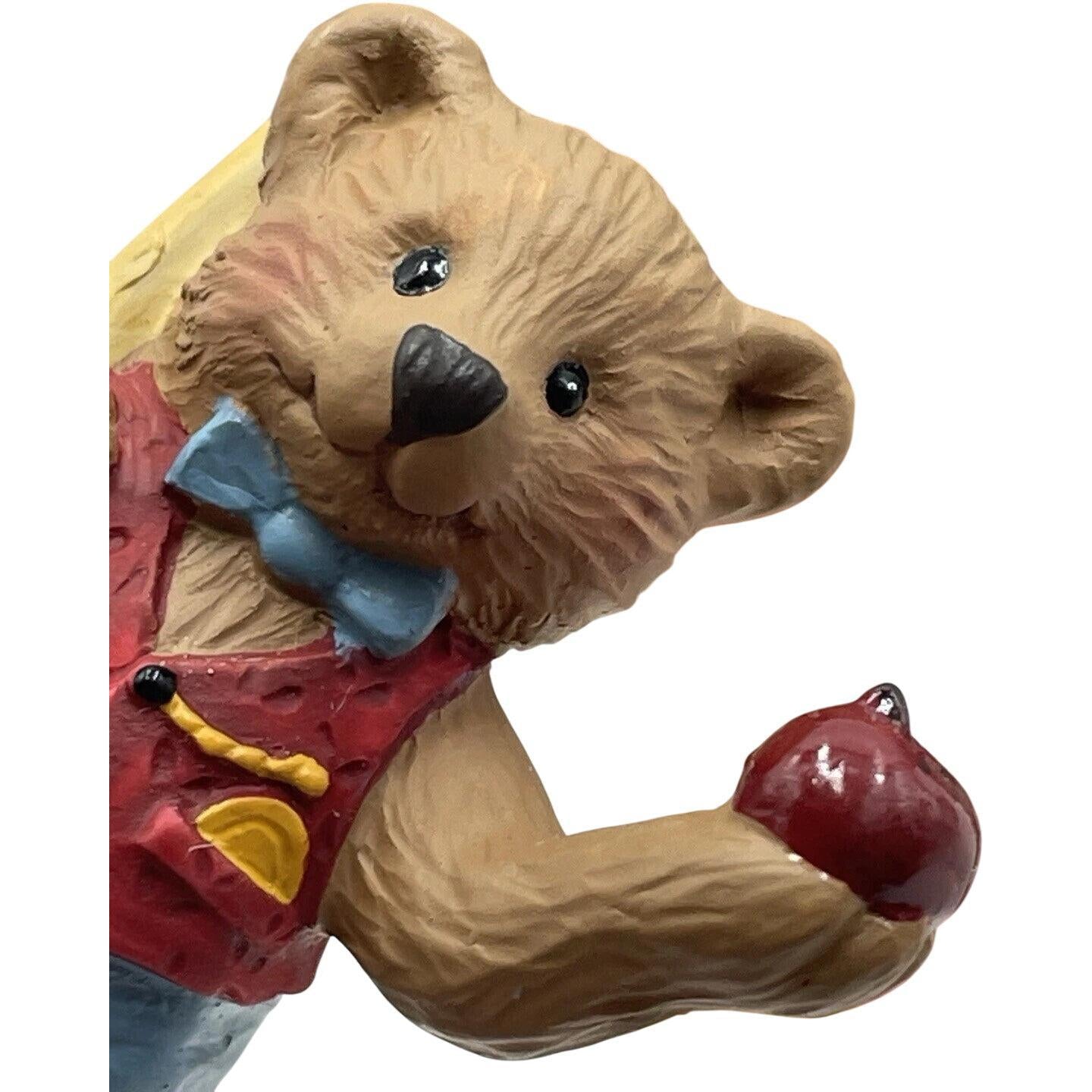1996 Apple Harvest Hallmark Ornament (Teddy Bear) QFM8585