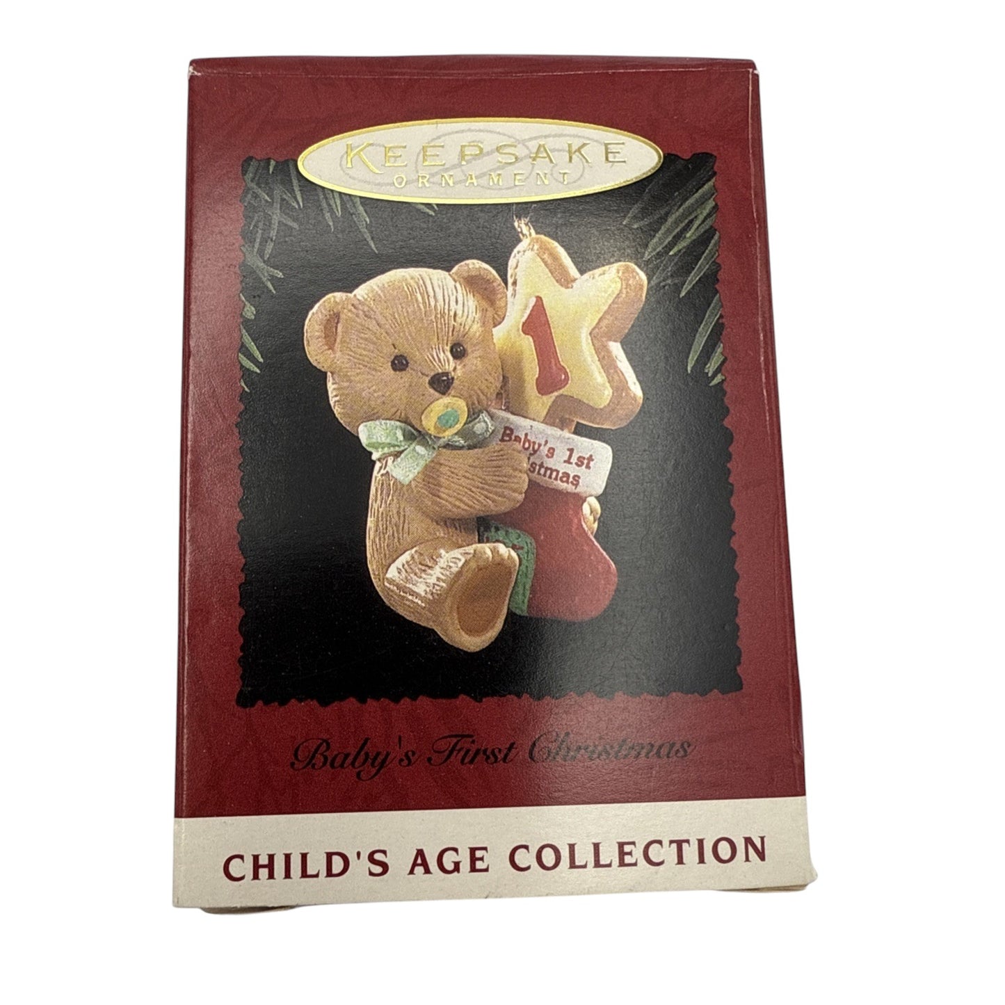 1996 Baby's First Christmas Carlton Cards Ornaments (Teddy Bear) 6-80-316