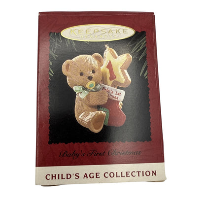 1996 Baby's First Christmas Carlton Cards Ornaments (Teddy Bear) 6-80-316