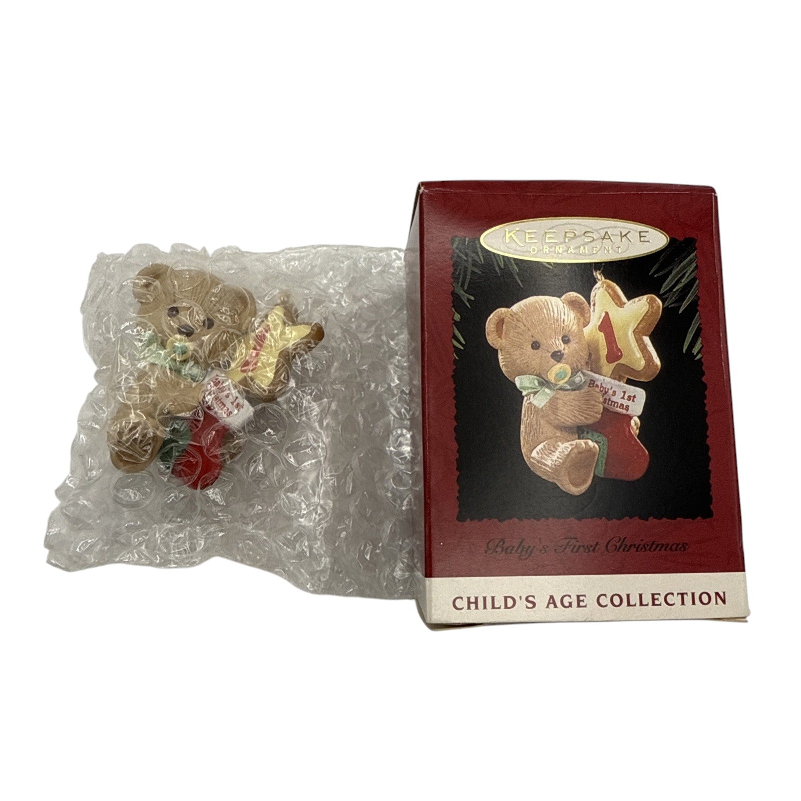 1996 Baby's First Christmas Carlton Cards Ornaments (Teddy Bear) 6-80-316