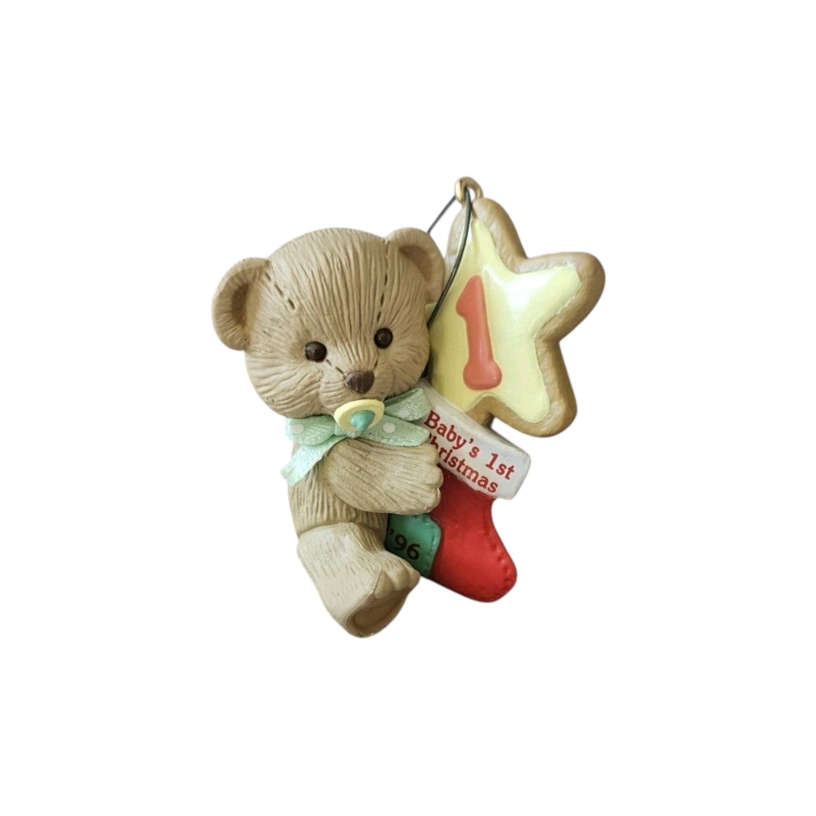 1996 Baby's First Christmas Carlton Cards Ornaments (Teddy Bear) 6-80-316