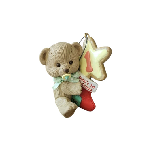 1996 Baby's First Christmas Carlton Cards Ornaments (Teddy Bear) 6-80-316