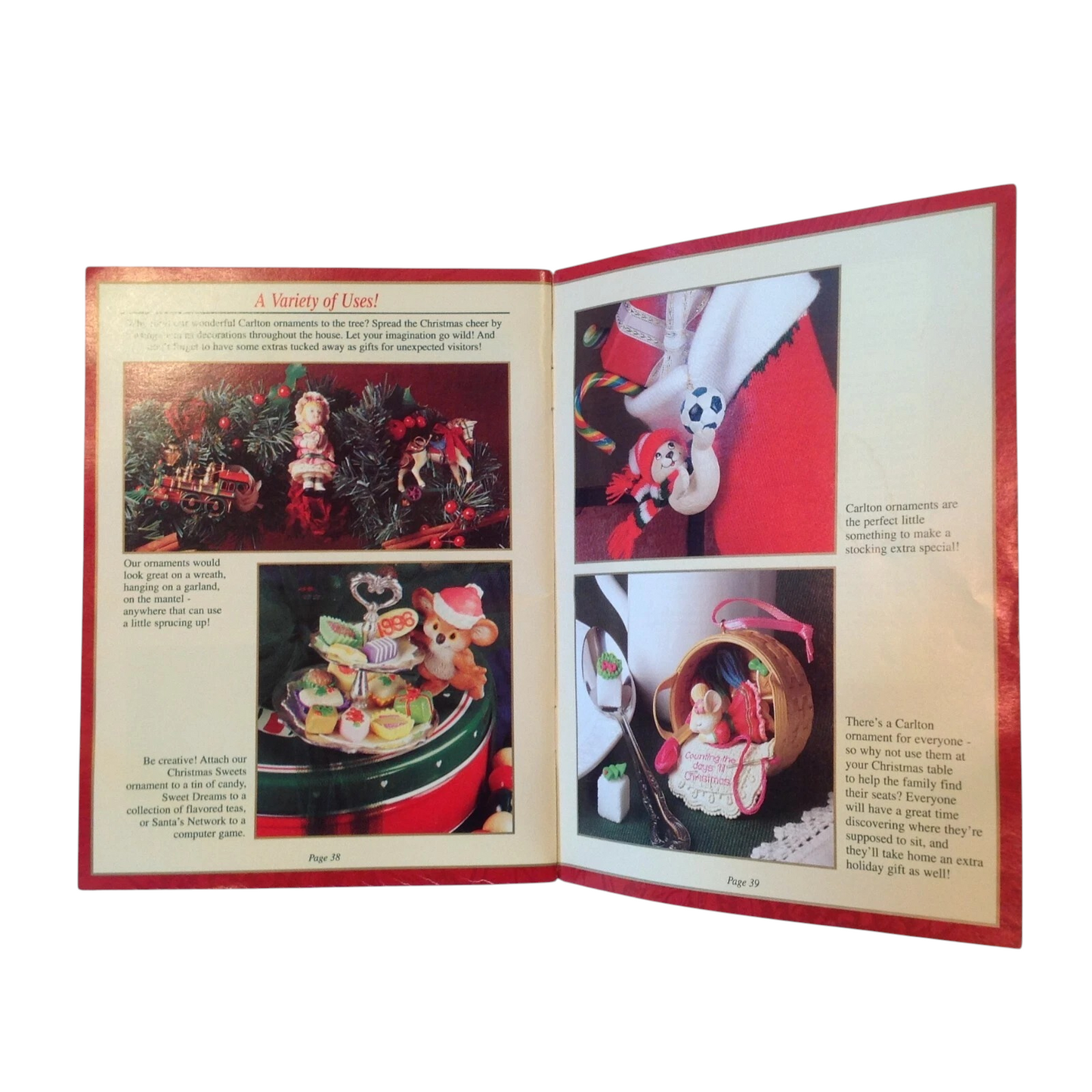 1996 Book of Carols Carlton Cards Ornaments (Books) CXOR-004T