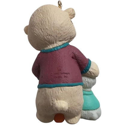 1996 Child Care Giver Hallmark Ornament (Bear & Bunny) QX6071