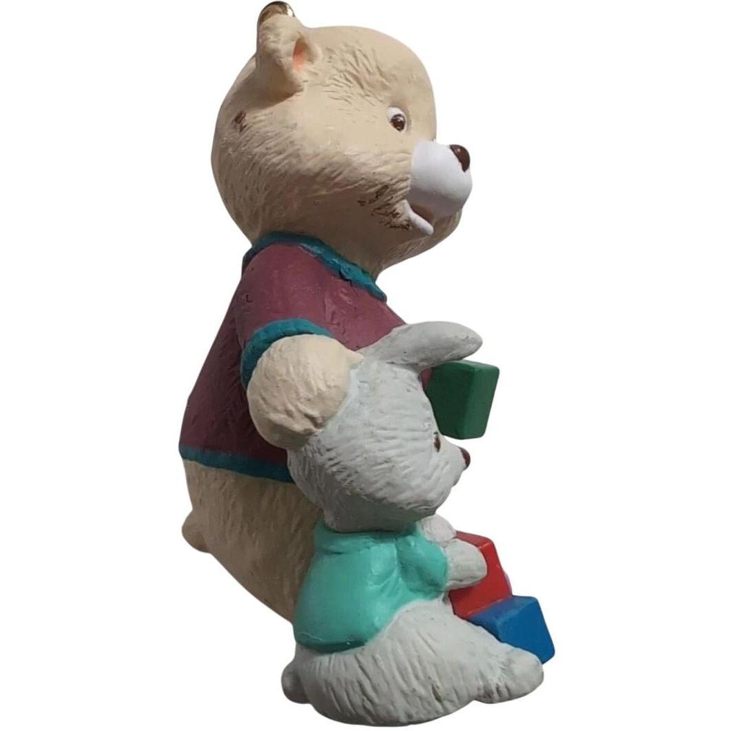 1996 Child Care Giver Hallmark Ornament (Bear & Bunny) QX6071
