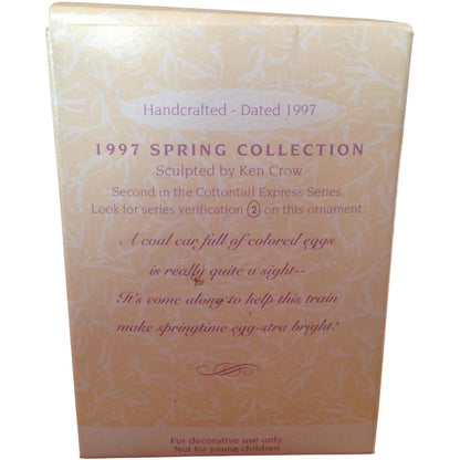 1996 Coilorful Coal Car Hallmark Ornament (Cottontail Express) QEO8652