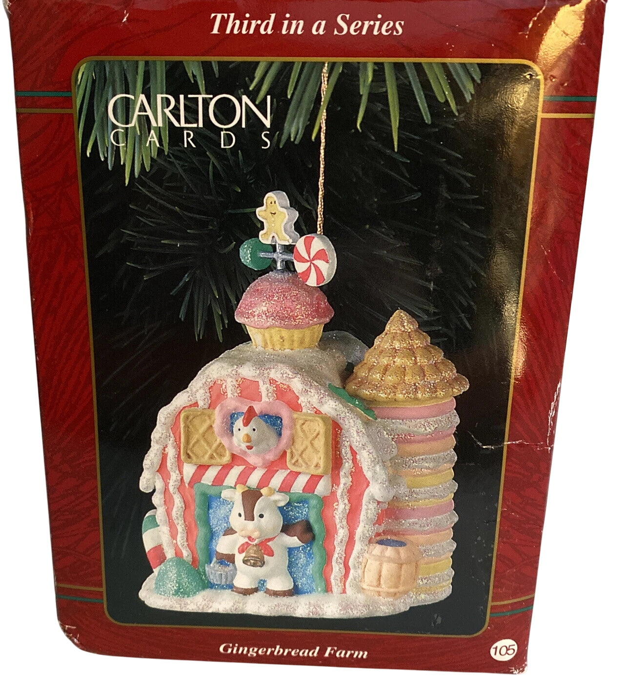 1996 Gingerbread Farm Carlton Cards Ornaments (Gingerbread) CXOR-110T