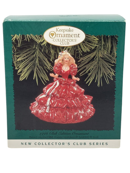 1996 Hallmark Ornament (1988) Happy Holidays Barbie Hallmark Ornament (Holiday Barbie Collector's Club) QXC4181