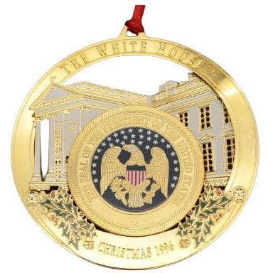 1996 Historical Associations Christmas Ornament: Majestic Eagle Atop White House
