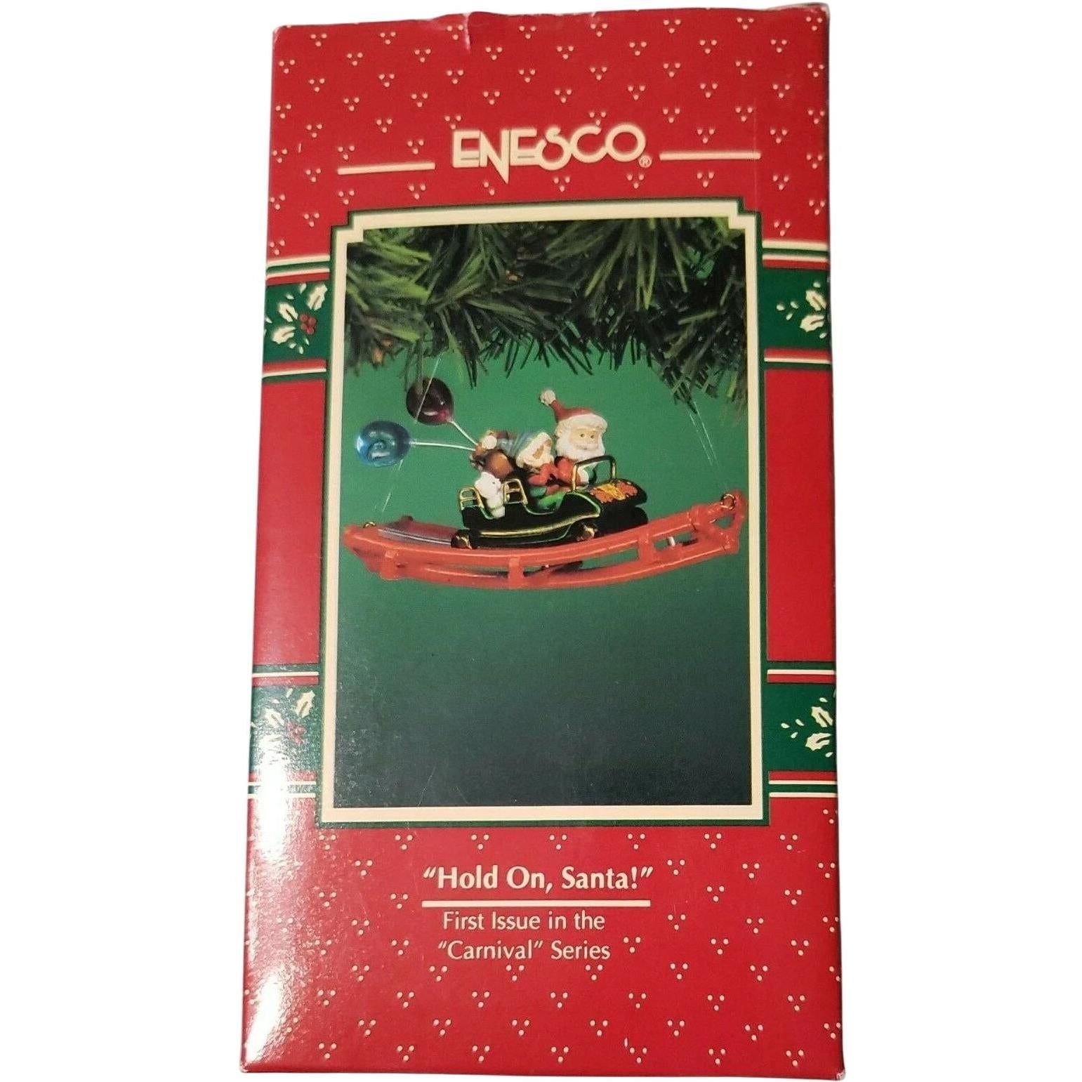 1996 "Hold On, Santa!" First Issue in the "Carnival" Series Enesco Ornament (Santa Claus) 167088