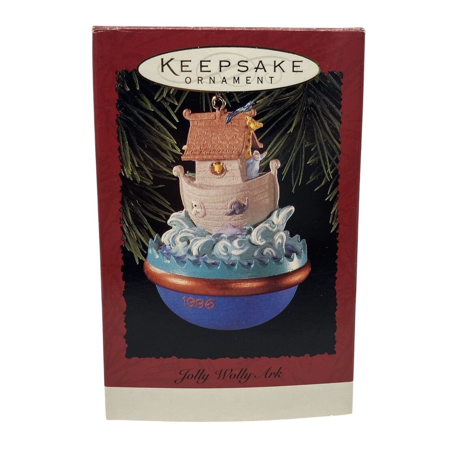 1996 Jolly Wolly Ark Hallmark Ornament (Noah's Ark) QX6221