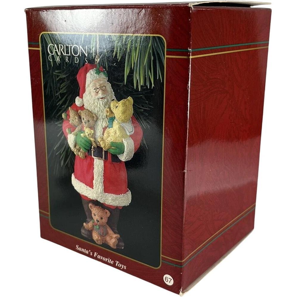 1996 Santa's Favorite Toys Carlton Cards Ornaments (Santa Claus) CXOR-068T