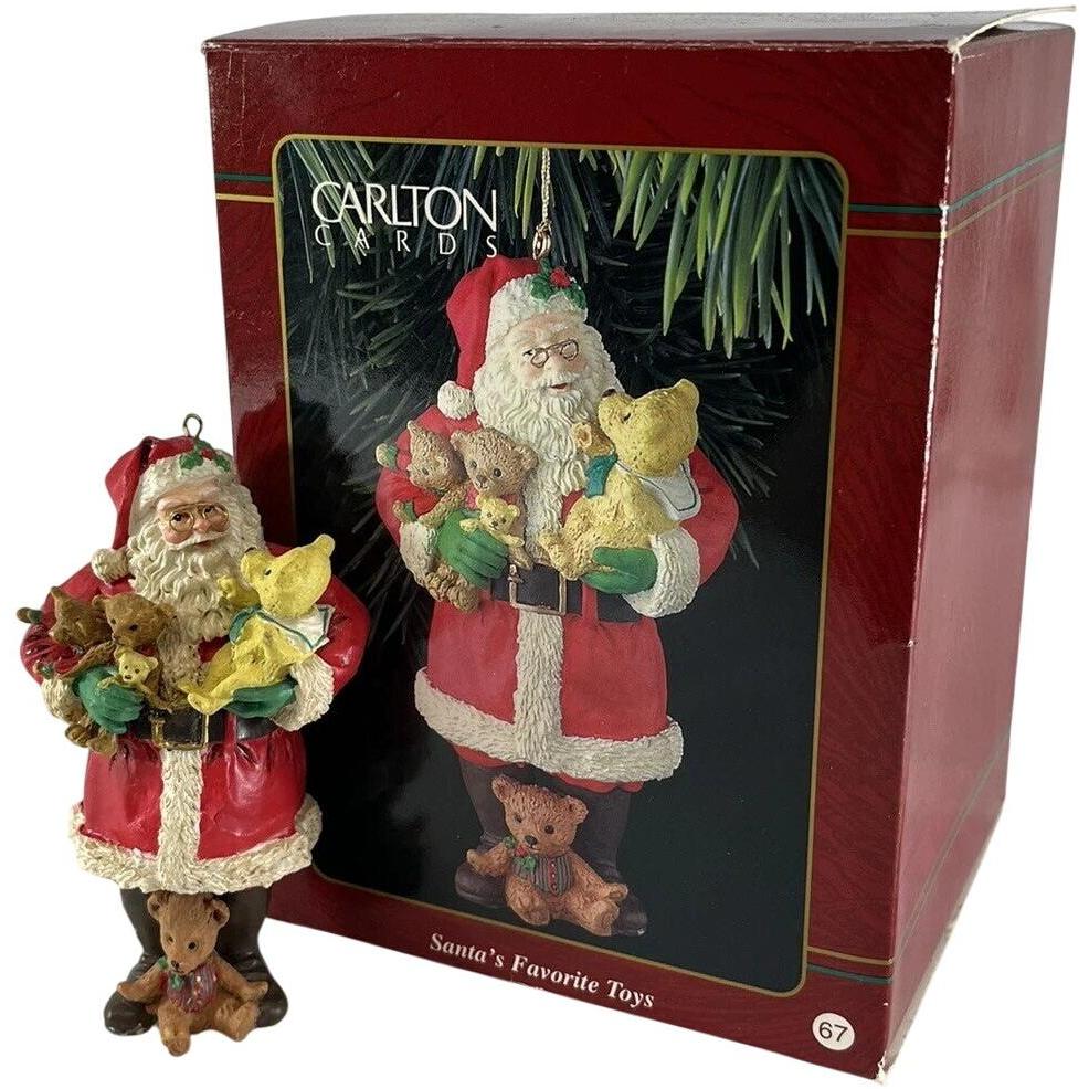 1996 Santa's Favorite Toys Carlton Cards Ornaments (Santa Claus) CXOR-068T
